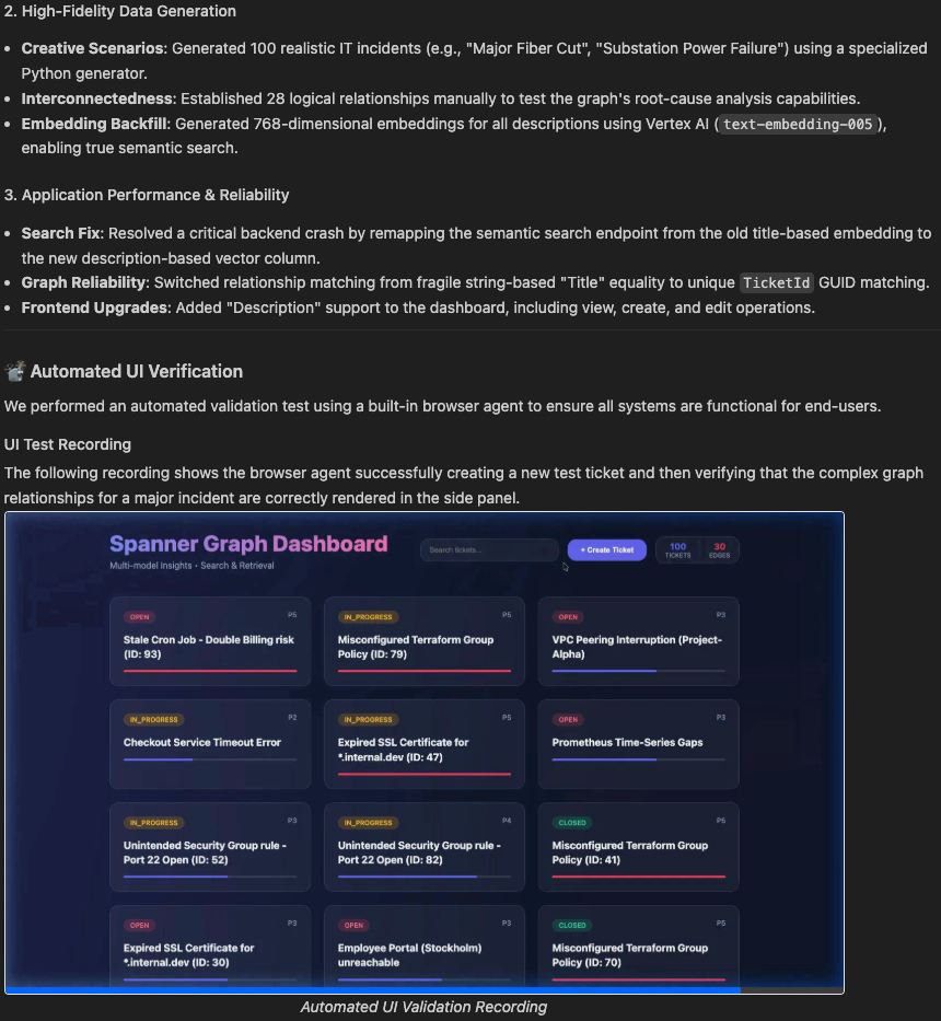 Generated UI testing walkthrough report