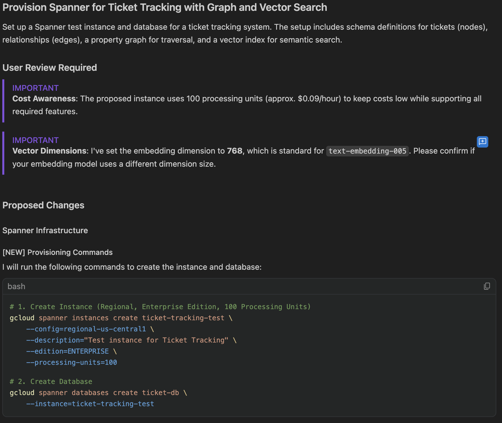 Agent implementation plan step 1